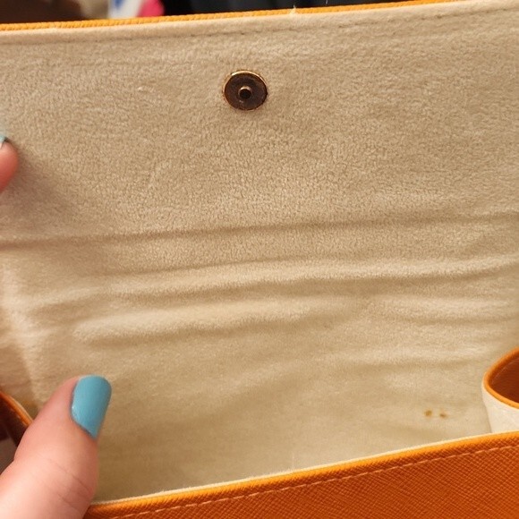 Tory Burch Burnt Orange Glasses Sunglasses Case - Picture 4 of 6